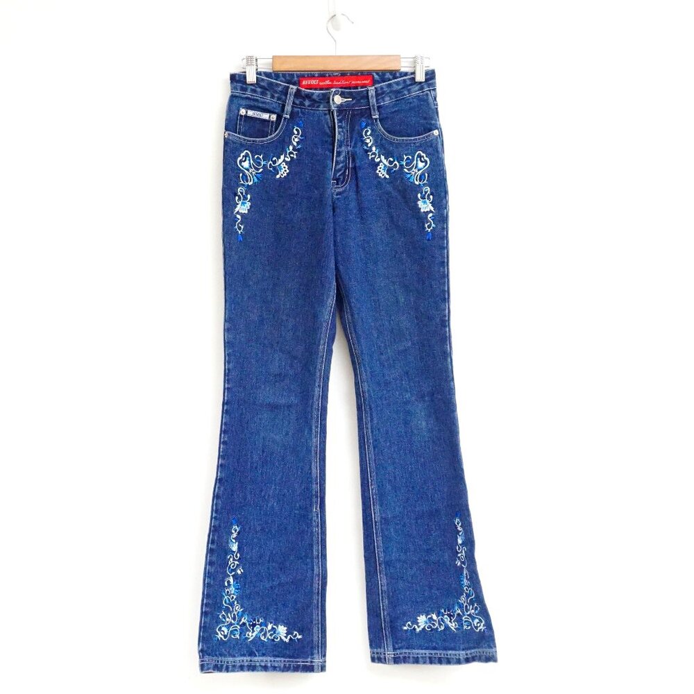 Vintage 90s Embroidered Bootcut High Rise Jeans from Revolt 5/6